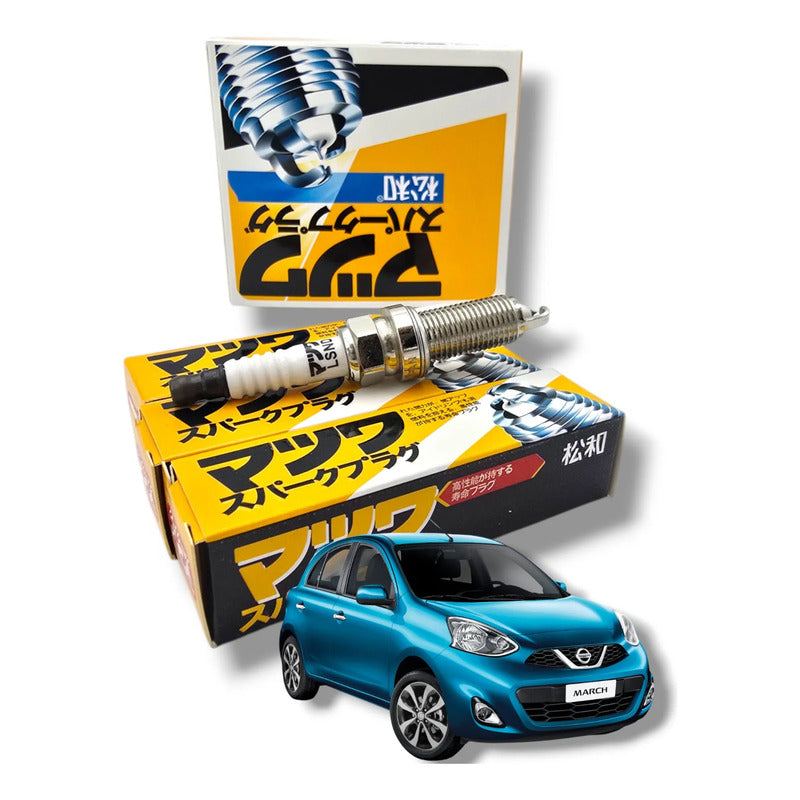 4 Bujias Iridium Tiida, Versa, March, Sentra, Japonesas Orig