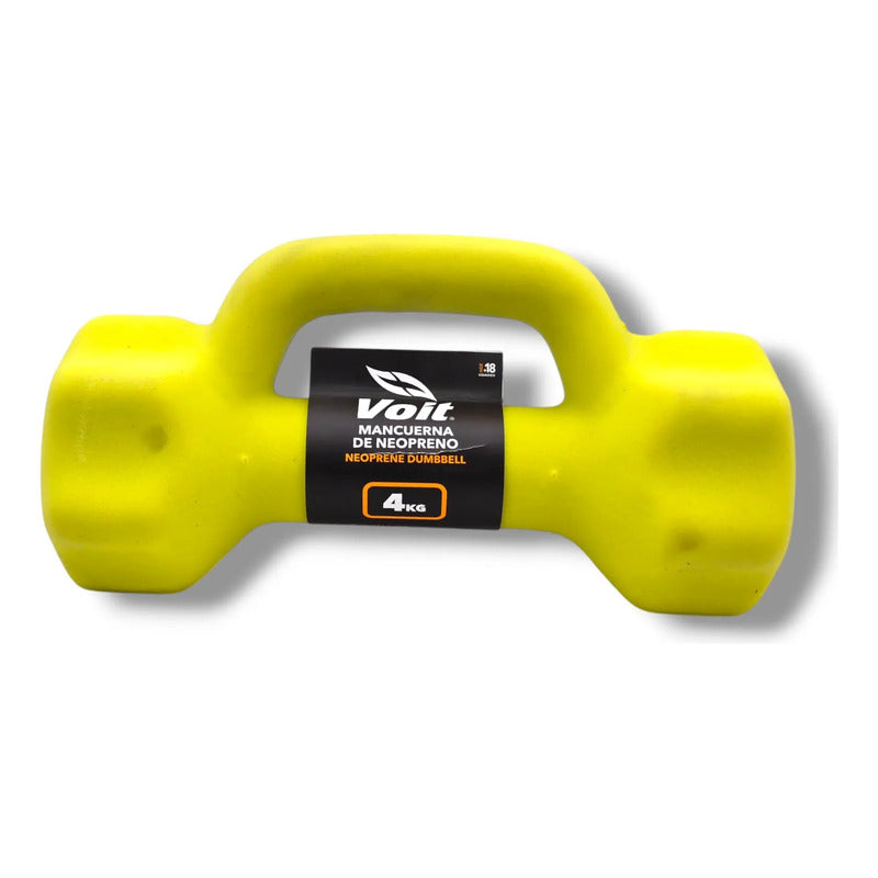 Mancuerna Pesa Hexagonal Marca Voit 4kg Amarillo