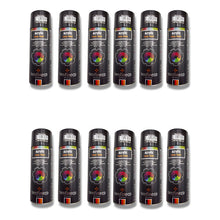 Pack 12 Pzs Pintura Negra Spray Negro Brillante Elite Negro Brillante