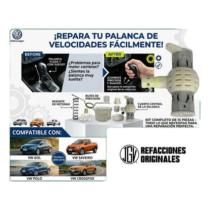 Repuesto Palanca Velocidades Gol, Saveiro, Crossfox Dng Part