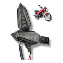 Par Direccionales Led Universales Para Motocicleta Rojo