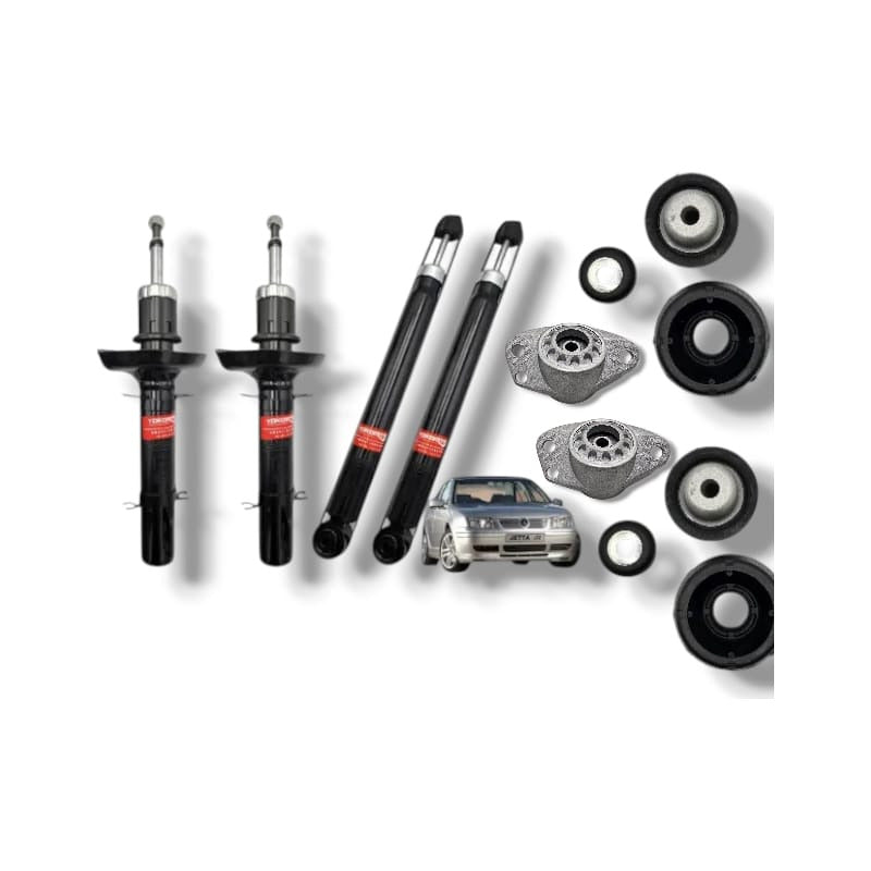 4 Amortiguadores Vw Golf Jetta A4 00/08, Clasico C/bases Del