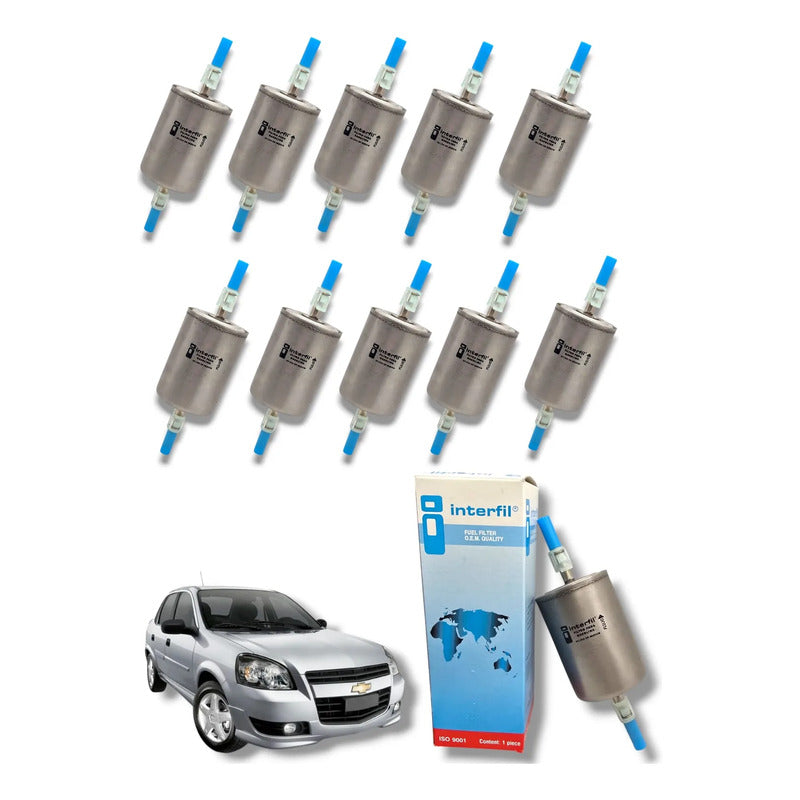 10 Filtros De Gasolina Chevy Corsa Tornado Interfil Original