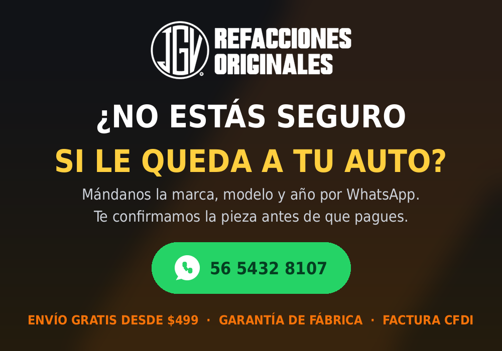 JGV - ¿No estás seguro si le queda a tu auto? Escríbenos por WhatsApp al 56 5432 8107